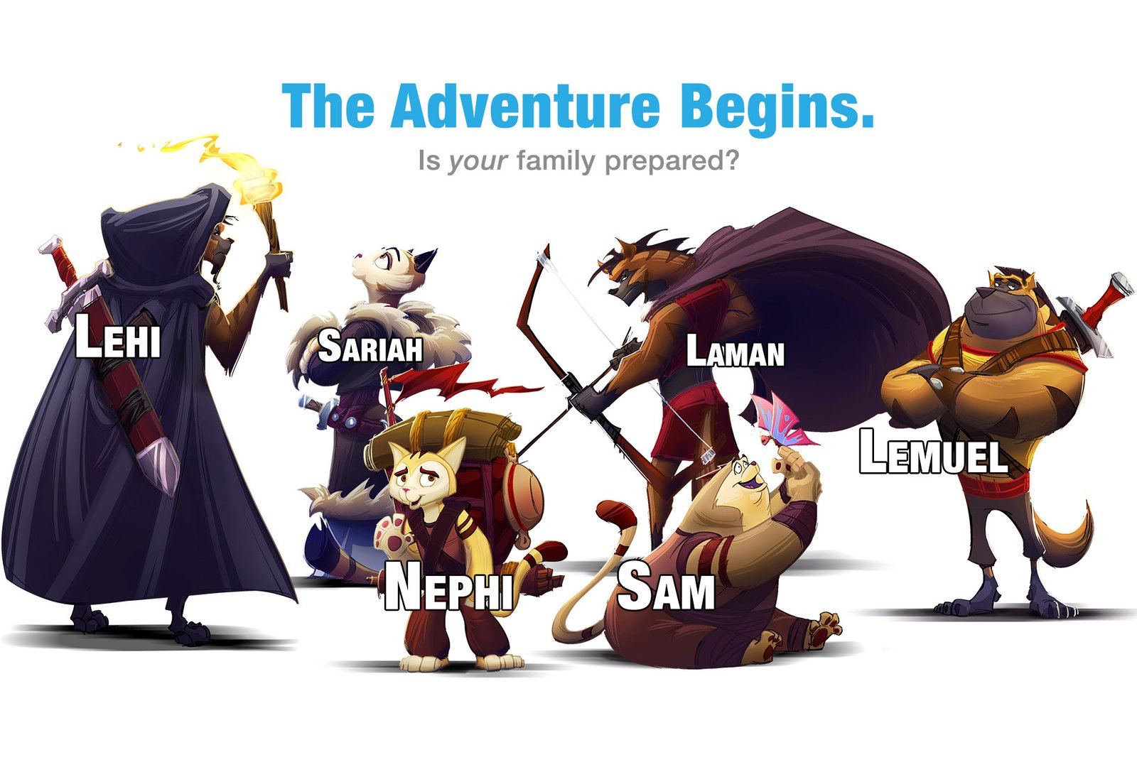 Lehi and his family